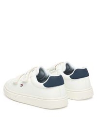 TOMMY HILFIGER - Tommy Hilfiger Sneakersy Low Cut Velcro T1X9-34338-1355 S Biały. Kolor: biały. Materiał: skóra #7