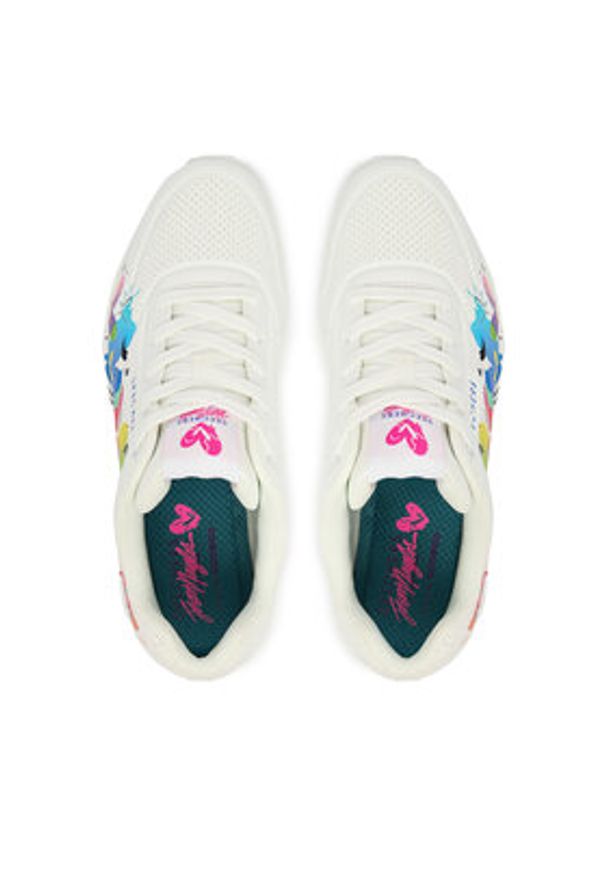 skechers - Skechers Sneakersy Jason Naylor: Uno - Open Your Heart 190008/WMLT Biały. Kolor: biały. Materiał: skóra