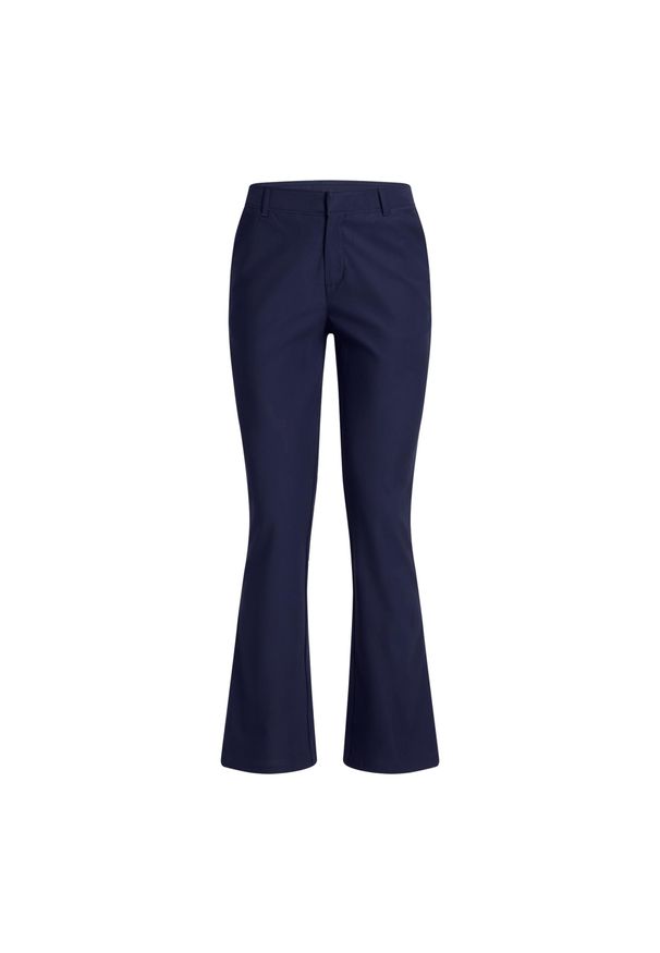 Spodnie dzwony damskie Under Armour Drive. Kolor: wielokolorowy, niebieski, szary. Materiał: tkanina. Sport: golf