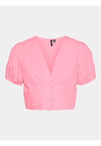 Vero Moda Bluzka Charlotte 10303653 Różowy Regular Fit. Kolor: różowy. Materiał: bawełna #1