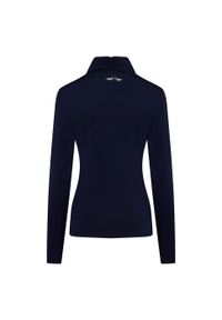 HV POLO - Damska koszulka do jazdy konnej HV Polo Lumi. Typ kołnierza: polo. Kolor: niebieski. Długość rękawa: długi rękaw #2
