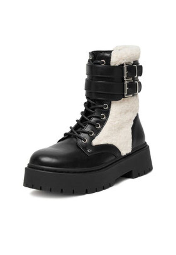 DeeZee Trzewiki 13123-2 Czarny. Kolor: czarny. Materiał: materiał, syntetyk