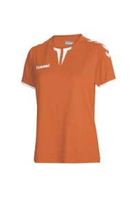 Koszulka sportowa z krótkim rękawem damska Hummel Core Womens SS Jersey. Kolor: pomarańczowy. Materiał: jersey. Długość rękawa: krótki rękaw. Długość: krótkie