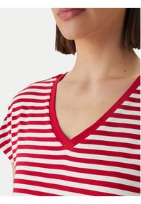 Morgan T-Shirt 261-DIVA Czerwony Regular Fit. Kolor: czerwony. Materiał: wiskoza #4
