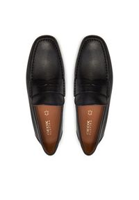 Geox Mokasyny U Kosmopolis + Grip U35CFB 00034 C9997 Czarny. Kolor: czarny. Materiał: skóra