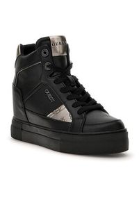 Guess Sneakersy Fridan FL7FRI ELE12 Czarny. Kolor: czarny. Materiał: skóra #4
