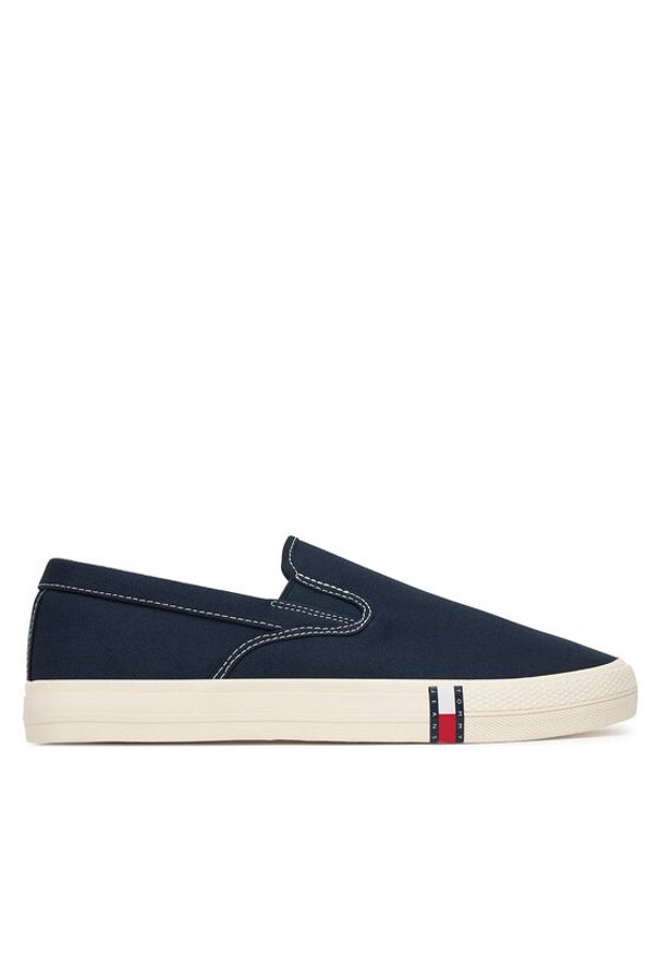 Tommy Jeans Tenisówki Archive Vulc. Y2K Slip On EM0EM01675 Granatowy. Zapięcie: bez zapięcia. Kolor: niebieski. Materiał: materiał