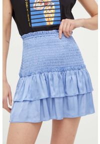 MAX&Co. spódnica kolor niebieski mini ołówkowa. Stan: podwyższony. Kolor: niebieski #1