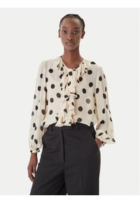 Marella Koszula Valanga 2613111122 Beżowy Relaxed Fit. Kolor: beżowy. Materiał: wiskoza #1