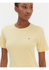 TOMMY HILFIGER - Tommy Hilfiger T-Shirt New Cody WW0WW40587 Żółty Slim Fit. Kolor: żółty. Materiał: bawełna #5