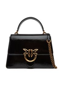 Pinko - PINKO Torebka Love One Top Handle Classic Light PE 25 PLTT 100066 A1UV Czarny. Kolor: czarny. Materiał: skórzane