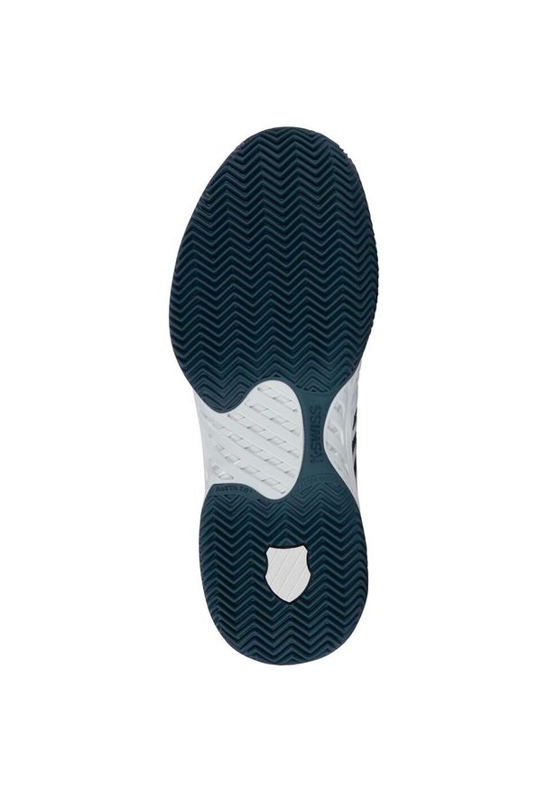 Buty do tenisa męskie K-Swiss Express Light 3. Kolor: biały, wielokolorowy, niebieski. Materiał: materiał, syntetyk. Szerokość cholewki: normalna. Sport: tenis