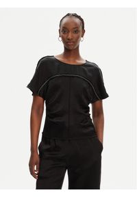 Pinko - PINKO Bluzka 104596 A2BU Z99 Czarny Regular Fit. Kolor: czarny. Materiał: syntetyk