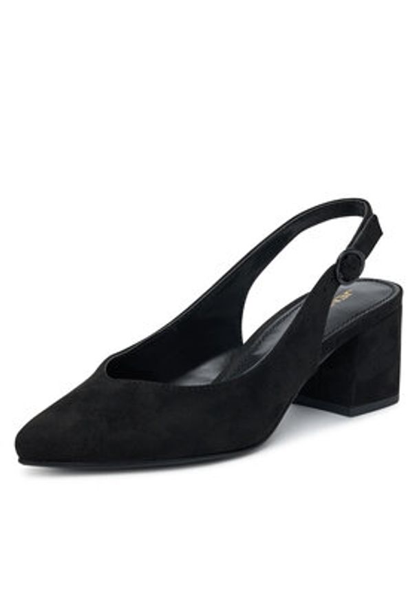 Jenny - JENNY Czółenka S4P96928-01 Czarny. Kolor: czarny. Materiał: materiał