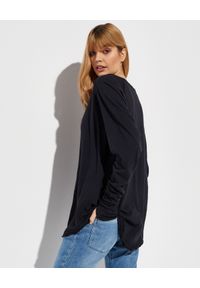 FREE PEOPLE - Czarna bluzka z bawełny Arden. Kolor: czarny. Materiał: bawełna. Długość rękawa: długi rękaw. Długość: długie #2