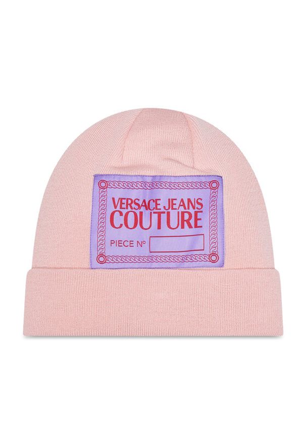 Versace Jeans Couture Czapka 73VAZK44 Różowy. Kolor: różowy. Materiał: materiał, wełna