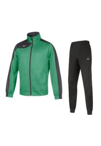 Dres Mizuno Team kobe knitted. Kolor: czarny, wielokolorowy, zielony. Materiał: dresówka. Sport: fitness #1