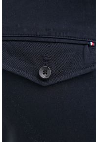 TOMMY HILFIGER - Tommy Hilfiger spodnie bawełniane męskie kolor granatowy proste. Kolor: niebieski. Materiał: bawełna #4