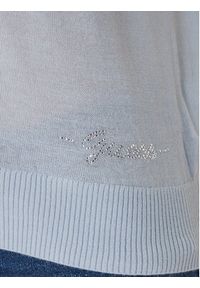 Guess Polo W6GR03 Z0583 Niebieski jasny Regular Fit. Typ kołnierza: polo. Kolor: niebieski. Materiał: wełna #3