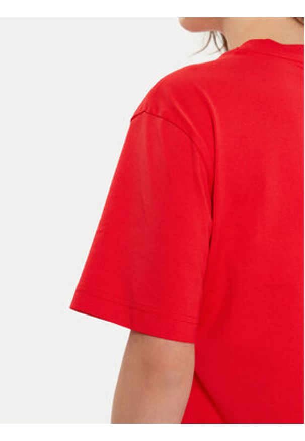 Lacoste T-Shirt TF7215 Czerwony Regular Fit. Kolor: czerwony. Materiał: bawełna