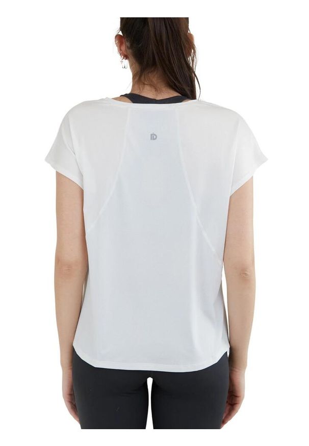 FUNDANGO - Koszulka sportowa damska Hanabi T-shirt z krótkim rękawem. Kolor: biały. Długość rękawa: krótki rękaw. Długość: krótkie. Sport: taniec, joga i pilates