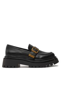 TwinSet - TWINSET Loafersy Mocassino 242TCP044 Czarny. Kolor: czarny. Materiał: skóra #1