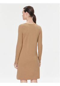 Luisa Spagnoli Sukienka dzianinowa Mitezza 58121 Brązowy Regular Fit. Kolor: brązowy. Materiał: wełna, dzianina #3