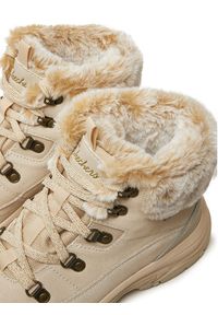 skechers - Skechers Trapery Trego - Snow Worries 167882/NAT Brązowy. Kolor: brązowy. Materiał: zamsz, skóra #4
