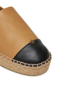 Tory Burch Espadryle 164724 Brązowy. Kolor: brązowy. Materiał: skóra