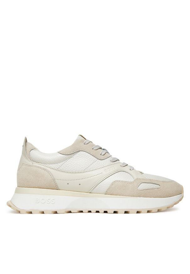 BOSS Sneakersy Jonah 50548782 Beżowy. Kolor: beżowy. Materiał: skóra