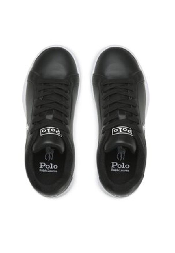 Polo Ralph Lauren Sneakersy Hrt Ct II 809845109009 Czarny. Kolor: czarny. Materiał: skóra