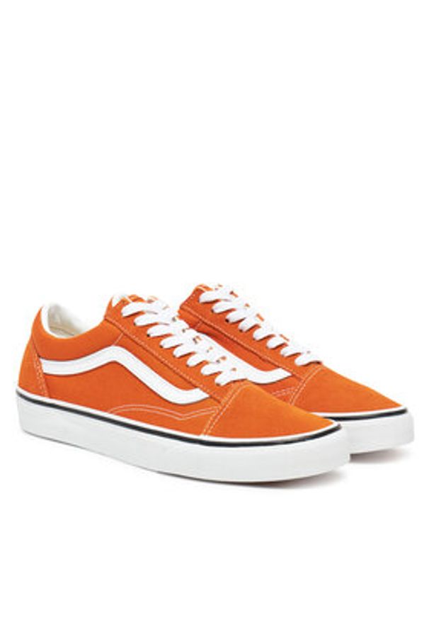 Vans Tenisówki Old Skool VN000D6W52K1 Pomarańczowy. Kolor: pomarańczowy. Materiał: zamsz, skóra