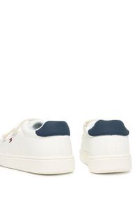 TOMMY HILFIGER - Tommy Hilfiger Sneakersy Low Cut Velcro T1X9-34338-1355 M Biały. Kolor: biały. Materiał: skóra #6