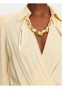Elisabetta Franchi Sukienka koktajlowa AB86352E2 DC7 Żółty Regular Fit. Kolor: żółty. Materiał: wiskoza. Styl: wizytowy