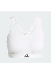 Adidas - Biustonosz treningowy TLRD Impact o mocnym wsparciu. Kolekcja: plus size. Kolor: biały. Materiał: materiał. Technologia: ClimaCool (Adidas). Sport: fitness #2