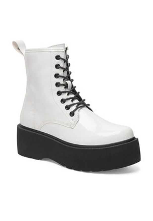 DeeZee Trzewiki WS101-08A Biały. Kolor: biały. Materiał: materiał