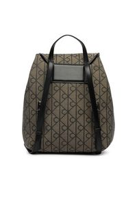 Calvin Klein Plecak Emblem Aop Jacquard Backpack LV04F3536G Brązowy. Kolor: brązowy. Materiał: materiał #6