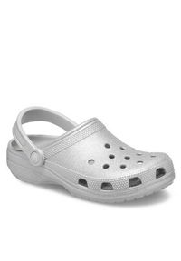 Crocs Klapki Classic Glitter Clog 205942 Srebrny. Kolor: srebrny #4