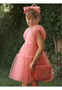 Abel & Lula Sukienka elegancka 5047 Różowy Regular Fit. Kolor: różowy. Materiał: syntetyk. Styl: elegancki