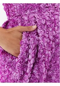 ROTATE Sukienka koktajlowa 3D Flower 1111302066 Fioletowy Regular Fit. Kolor: fioletowy. Materiał: syntetyk. Styl: wizytowy