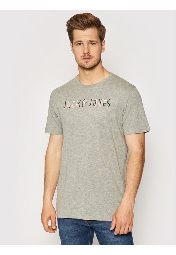 Jack & Jones - T-Shirt Jack&Jones. Kolor: szary