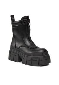 Buffalo Botki Gospher Zip Boot BN1622350 Czarny. Kolor: czarny. Materiał: skóra