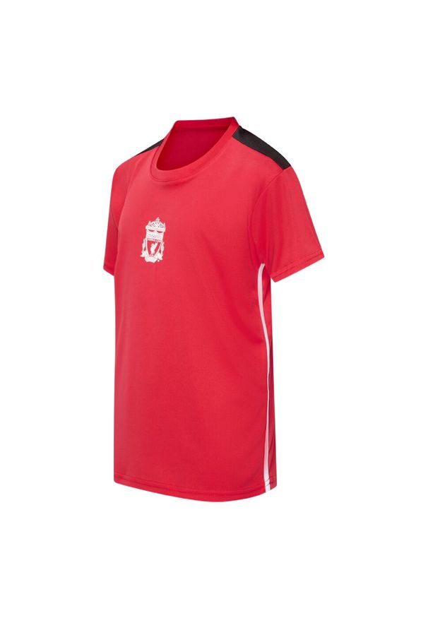 LIVERPOOL FC - Koszulka Piłkarska dla dzieci Liverpool. Kolor: czerwony. Materiał: poliester. Sport: piłka nożna