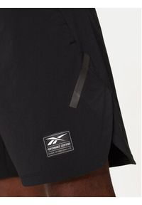 Reebok Szorty sportowe Certified Strength+Short IC1611 Czarny Regular Fit. Kolor: czarny. Materiał: syntetyk