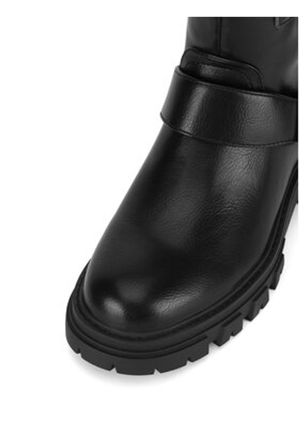 MEXX Botki MI001712843W Czarny. Kolor: czarny. Materiał: skóra