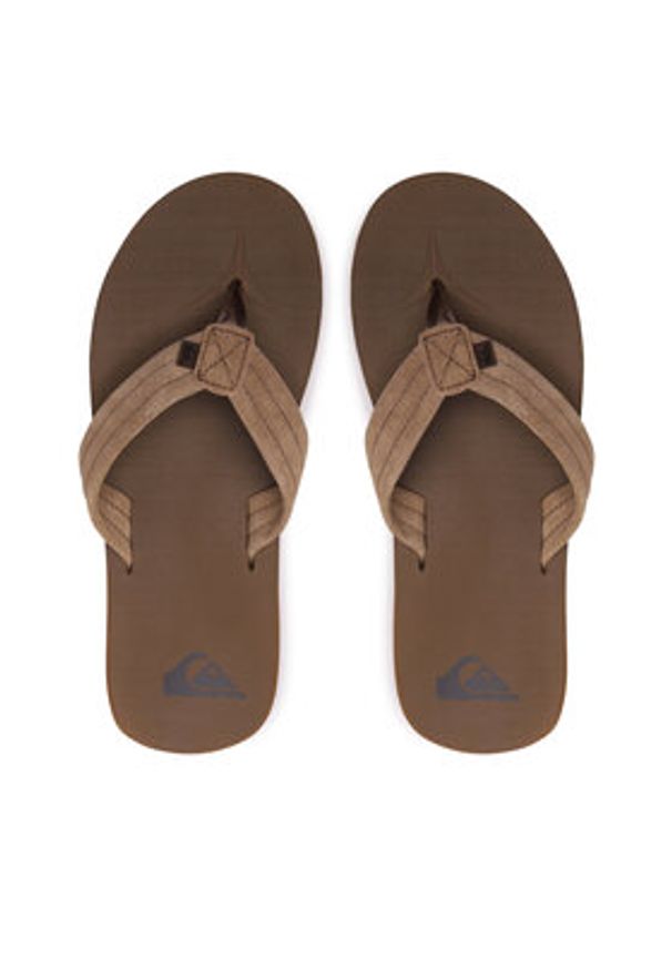 Quiksilver Japonki AQYL101323 Brązowy. Kolor: brązowy. Materiał: zamsz, skóra