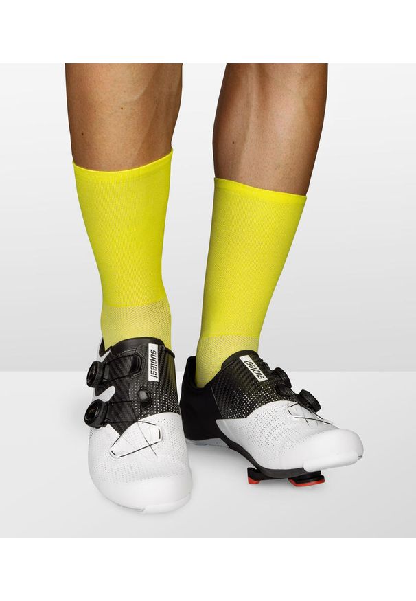LUXA - Skarpetki Rowerowe Unisex Luxa Classic. Kolor: żółty. Materiał: poliamid, elastan. Sport: kolarstwo