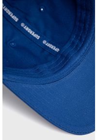 Superdry czapka z aplikacją. Kolor: niebieski. Wzór: aplikacja #4