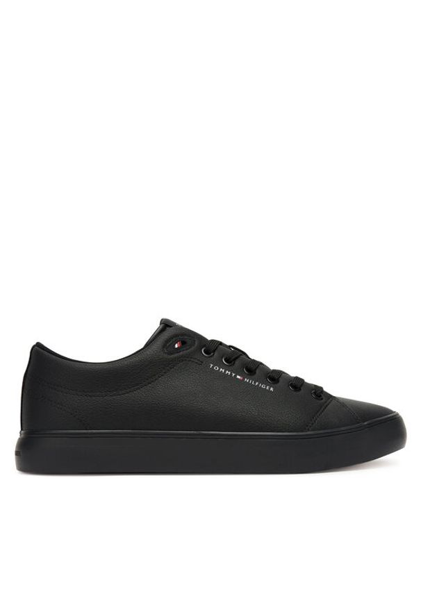 TOMMY HILFIGER - Tommy Hilfiger Sneakersy Th Hi Vulc Core Low Ii Ess FM0FM05511 Czarny. Kolor: czarny. Materiał: skóra