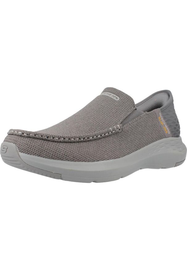 skechers - Mokasyny RF: Parson - Ralven Rozmiar 43 - 204804-GRY Szary. Kolor: szary. Materiał: tkanina